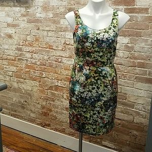 Digital Print Floral Sleeveless Dress